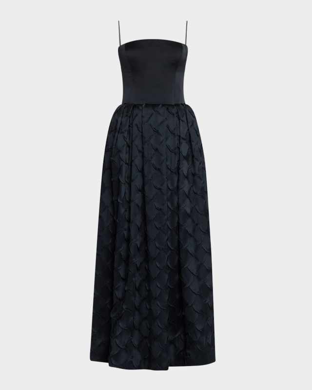 Azriel Strapless Smocked Gown
